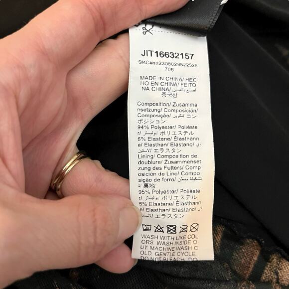 Shein Rococo Art Print Mesh Slip Dress 3XL Midi Straight Fit Bodycon French - Picture 7 of 8